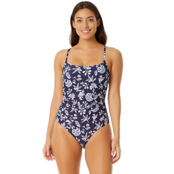 ANNE COLE Block Party Shirred Lingerie Women S One Piece Swimsuit