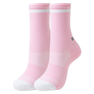 Pink White Stripes - Women's Crew Socks