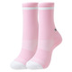 Pink White Stripes - Women's Crew Socks - 0