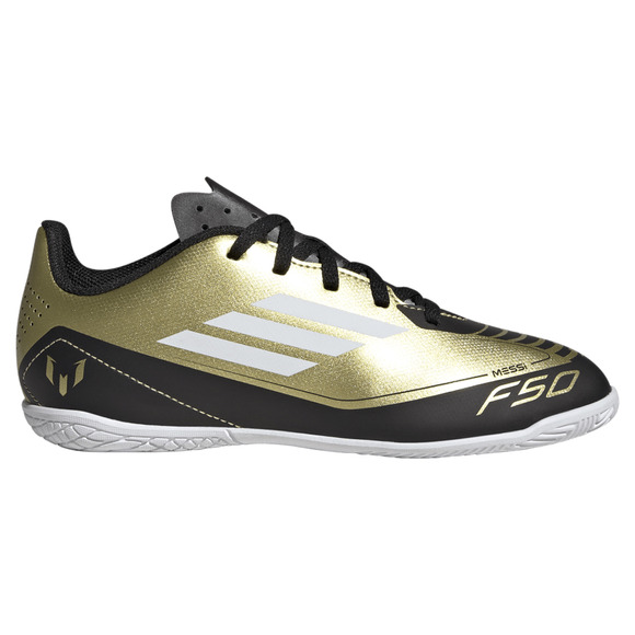 F50 Club IN Messi Jr - Chaussures de soccer intérieur pour junior