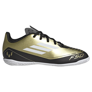 F50 Club IN Messi Jr - Chaussures de soccer intérieur pour junior