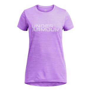 UA Tech Twist Jr - Girls' Athletic T-Shirt