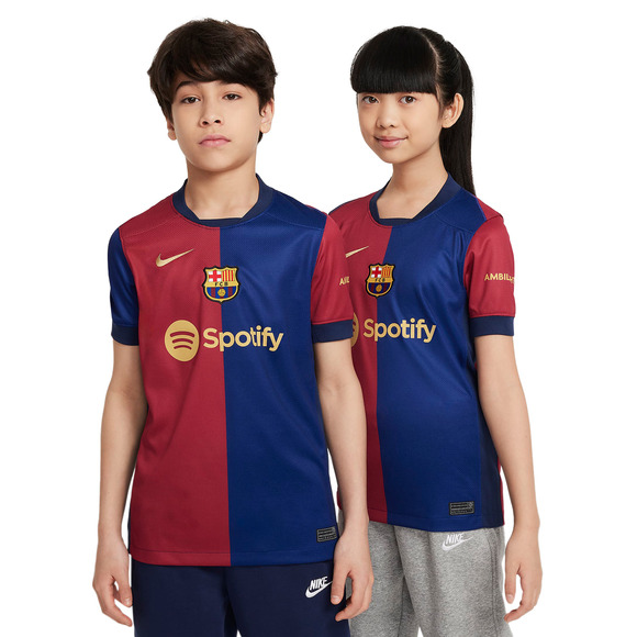 FC Barcelone Stadium (Home) Jr - Junior Replica Soccer Jersey