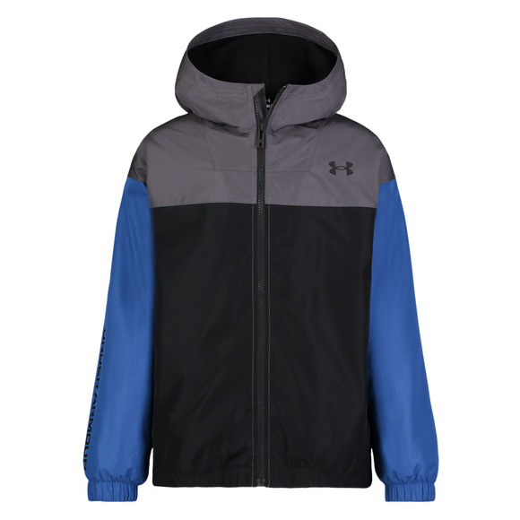 Manataug Windbreaker Jr - Manteau doublé à capuchon pour garçon