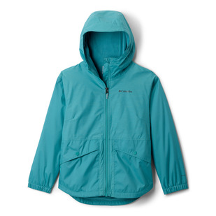 Rainy Trails II - Girls' Fleece-Lined Hooded Jacket