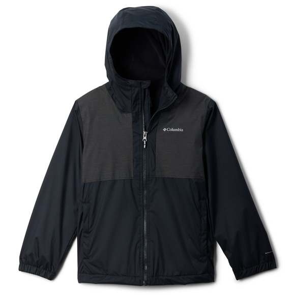 Rainy Trails II - Boys' Fleece-Lined Hooded Jacket