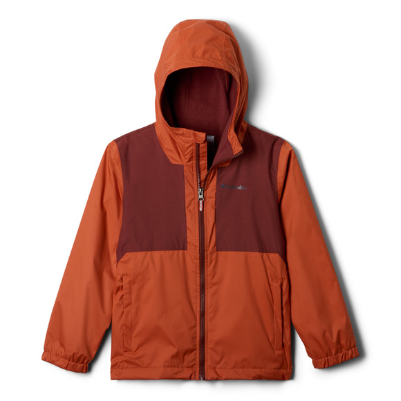 Rainy Trails II - Boys' Fleece-Lined Hooded Jacket