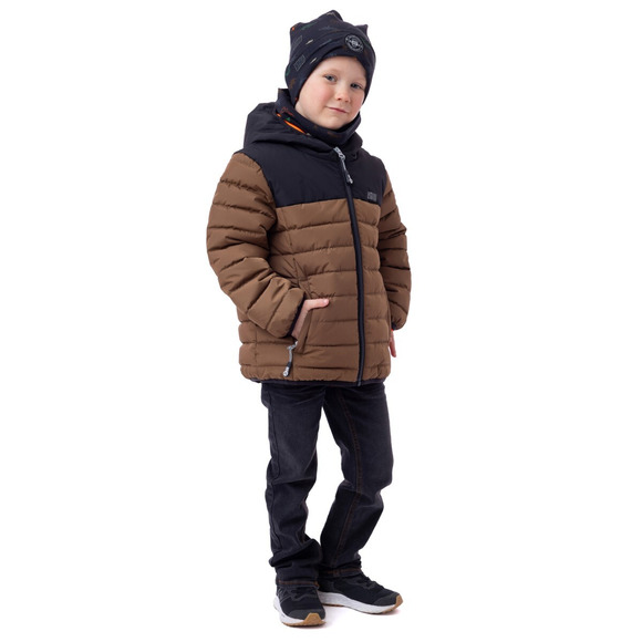 F24M1251 - Little Boys' Hooded Quilted Jacket