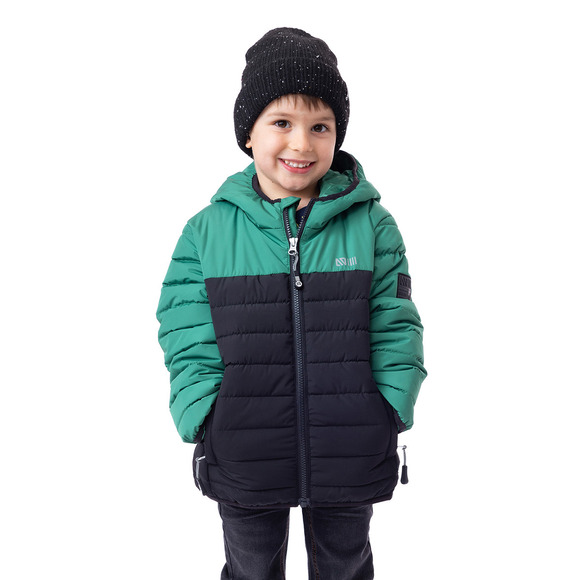 F24M1251 - Little Boys' Hooded Quilted Jacket