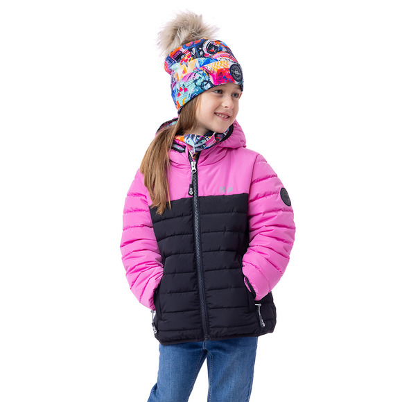 F24M1250 K - Little Girls' Hooded Quilted Jacket