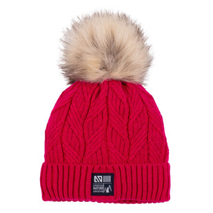 Rose Jr - Tuque en tricot avec pompon pour fille