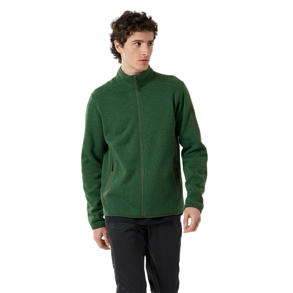 Covert Cardigan - Blouson en tissu polaire pour homme