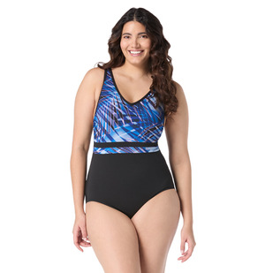 Boreal Palm - Women's Aquafitness One-Piece Swimsuit