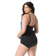 Color Blocked Solids - Women's Aquafitness One-Piece Swimsuit - 1