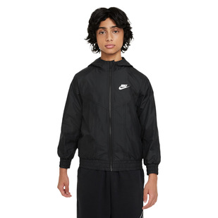 Windrunner - Blouson athlétique à capuchon pour junior