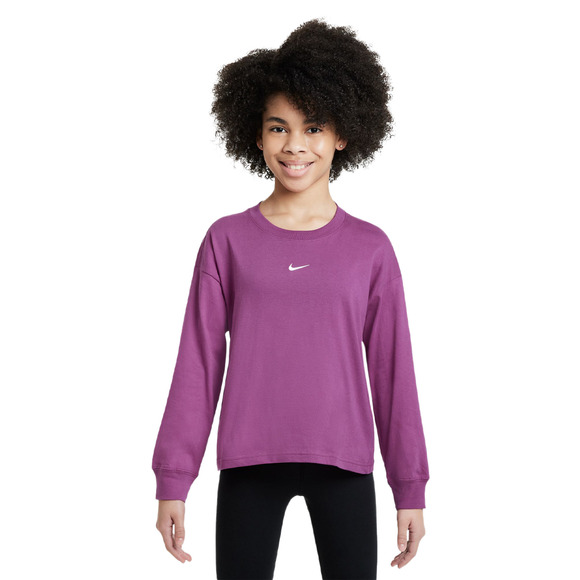 Sportswear Essential - Girls' Long-Sleeved Shirt