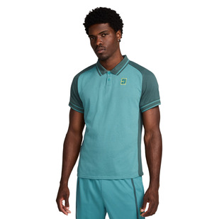 Court Heritage - Polo de tennis à fermeture éclair au col pour homme