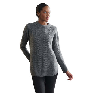 Cable Knit Tunic - Chandail en tricot pour femme