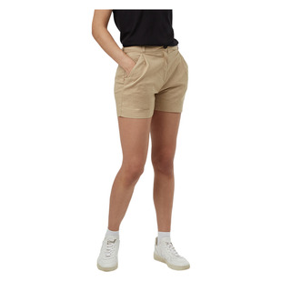 Pleated High Waisted - Women's Shorts
