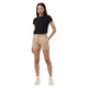 Pleated High Waisted - Women's Shorts - 4
