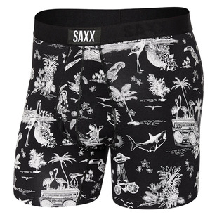 Ultra Black Astro Surf and Turf - Men's Fitted Boxer Shorts