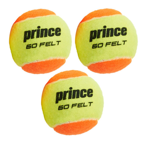 60 Felt - Balles de tennis à vitesse réduite (Tube de 3 balles)
