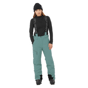 Brilliant - Pantalon de sports d'hiver isolé avec bretelles pour femme