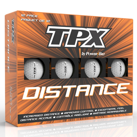 TPX Distance - Box of 12 Golf Balls