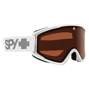 Crusher Elite Matte White/Low Light Persimmon - Lunettes de sports d'hiver pour adulte