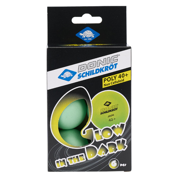 Glow in The Dark - Table Tennis Balls (Pack of 6)