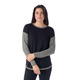 Shadow Pine Colorblock - Women's Knit Sweater - 0