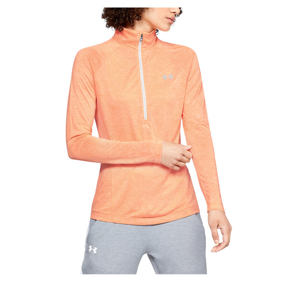 orange under armour long sleeve shirt