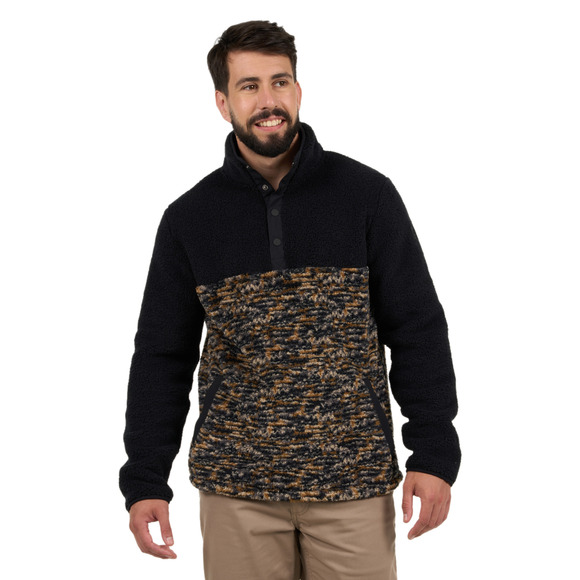 Woolly 2.0 - Chandail en molleton à fermeture au col pour homme