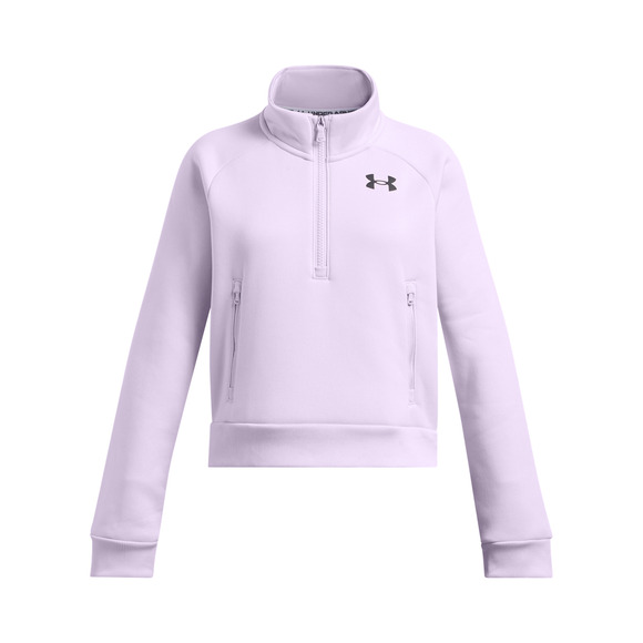 Armour Fleece Pro Jr - Chandail à fermeture éclair au col pour fille