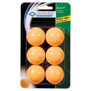 Elite 1* - Balles de tennis de table (paquet de 6)