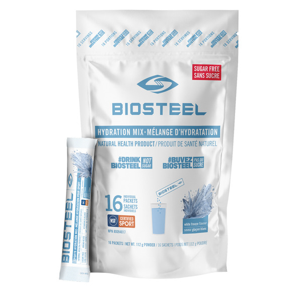 Électrolytes Glaçon Blanc (16 sachets) - Mélange pour sportifs de haut niveau