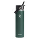 Wide Mouth Flex Straw (24 oz.) - Insulated Bottle with Retractable Straw Cap - 0