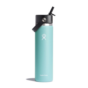 Wide Mouth Flex Straw (24 oz.) - Insulated Bottle with Retractable Straw Cap
