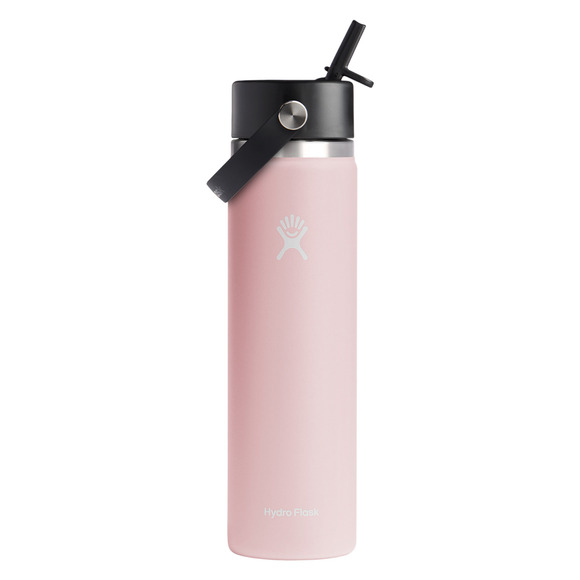 Wide Mouth Flex Straw (24 oz.) - Insulated Bottle with Retractable Straw Cap