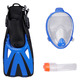 Snorkelling Combo - Adult Snorkle Mask and Fins Kit - 0