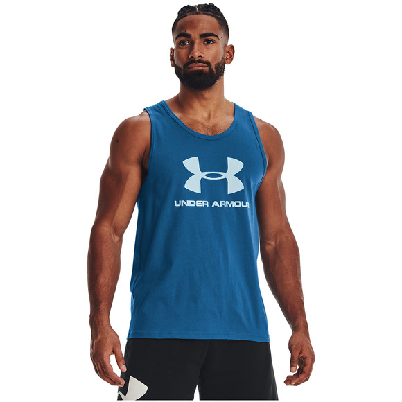 cráneo mantequilla tinta UNDER ARMOUR Sportstyle Logo - Men's Training Tank Top | Sports Experts