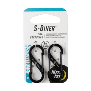 S-Biner 1 Stainless Steel (Paquet de 2) - Mousquetons