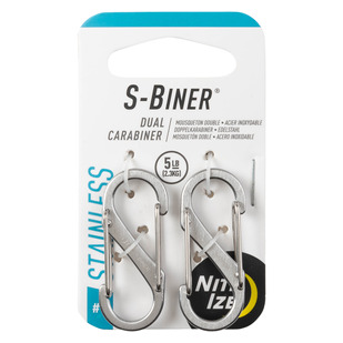 S-Biner 1 Stainless Steel (Paquet de 2) - Mousquetons