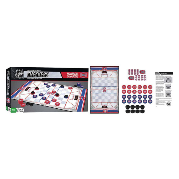 NHL Checkers Montreal Canadiens - Collectible Checkers Set