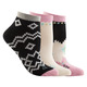 Jacquard Quarter - Women's Ankle Socks (pack of 3 pairs) - 0