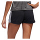 Pacer 3-Stripes Knit - Women's Running Shorts - 1