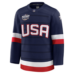 Premium - Confrontation des 4 Nations de la LNH 2025 - Jersey de hockey réplique pour adulte