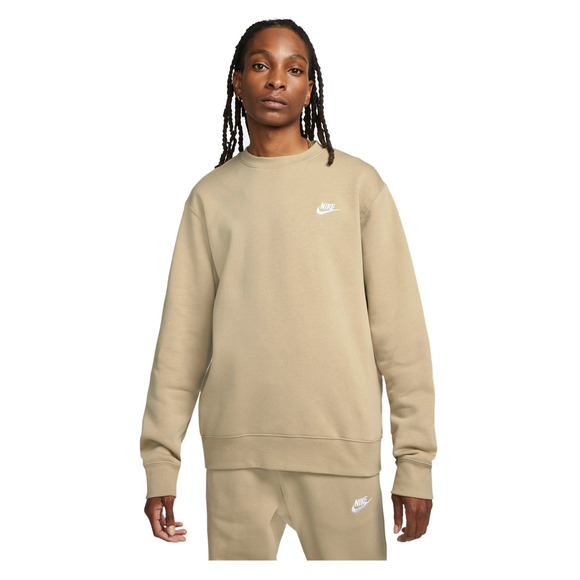 nike club crew sweatshirt beige