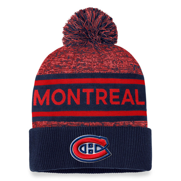 Authentic Pro Rink Heathered Knit - Adult Cuffed Tuque with Pompom