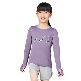 Tech Flow Core Jr - Girls' Athletic Long-Sleeved Shirt